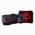 Marvo KM400, multipack tastiera s gaming mouseí a podložkou, US, gaming, membránová tipo wired (USB), nero, retroilluminato