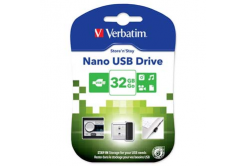 Verbatim USB flash disk, USB 2.0, 32GB, Nano, Store N Stay, nero, 98130, USB A