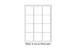 Etichette autoadesive 66 x 70 mm, 12 etichette, A4, 100 fogli