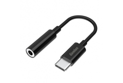 Convertitore USB/Audio, USB C maschio - Jack (3,5 mm) femmina, stereo, nero, Genius ACC-C100