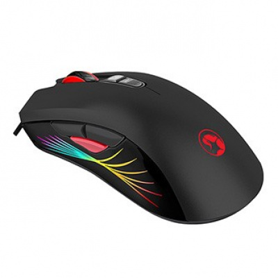 Marvo Mouse M519, 12000DPI, ottico, 8sp\., wired USB, nero, gaming