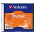 Verbatim DVD-R, Matt Silver, 43547, 4.7GB, 16x, slim box, 1 pz bez možnosti postampau, 12cm, pro archivaci dat
