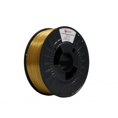 C-Tech 3DF-P-SPLA1.75-BRASS 3D filamento, PREMIUM LINE, Silk PLA, 1,75mm, 1000g, Ottone (Brass)