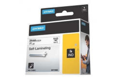 Dymo Rhino 1734821, S0773860, 24mm x 5,5m testo nera / sfondo bianco, nastro originale