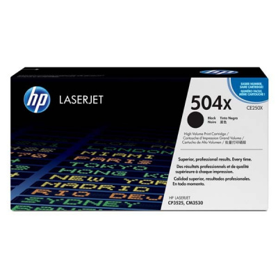 HP 504X CE250X nero (black) toner originale