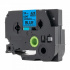 Nastro compatibile con Brother TZ-FX551 / TZe-FX551, 24mm x 8m, flexi, testo nera / nastro blu