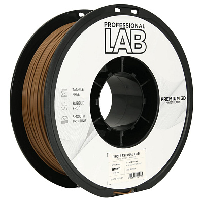 Professional Lab FG-P220-E1, 3D filamento, PETG Matte, 1,75mm, 1000g, Marrone (Brown)