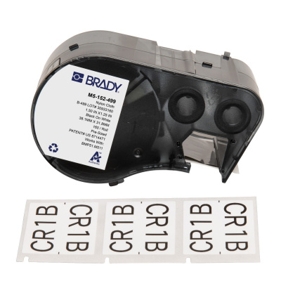 Brady M5-152-499 / 170930, 38.10 mm, Nylon, testo nera / sfondo bianco