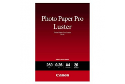 Canon Photo Paper Pro Luster, carta fotografica, lucido, bianco, A4, 260 g/m2, 20 pz 6211B006, getto d'inchiostro