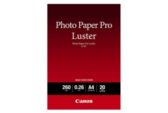 Canon Photo Paper Pro Luster, carta fotografica, lucido, bianco, A4, 260 g/m2, 20 pz 6211B006, getto d'inchiostro