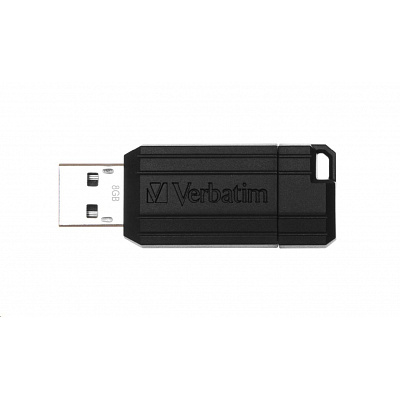 VERBATIM Flash Disk 8GB Store 'n' Go PinStripe, nero