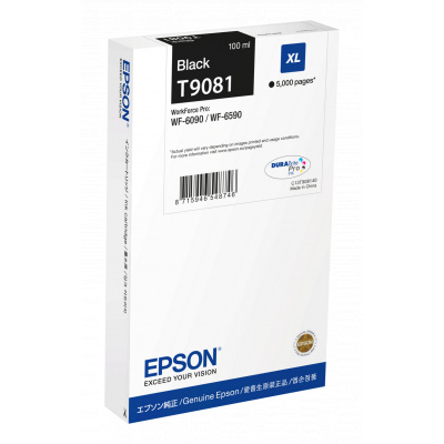 Epson T9081 XL C13T90814N nero (black) cartuccia originale