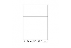 Etichette autoadesive 210 x 99 mm, 3 etichette, A4, 100 fogli