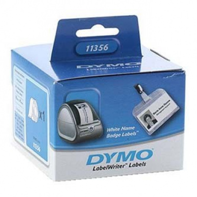 Dymo 11356, S0722560, 41mm x 89mm, bianco etichette di carta per le etichette con il nome