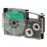 Casio XR-9GN1, 9mm x 8m, testo nera/sfondo verde, nastro originale