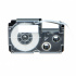 Casio R15YW (XR-24HSYW), 24mm x 2m, testo nera / sfondo giallo, restringibile, nastro compatibile