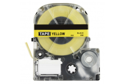 Epson SK12Y, 12mm x 5m, testo nera / fluorescente sfondo giallo, nastro compatibile
