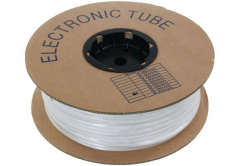 Tubo rotondo per marcatura in PVC 3,2mm, UL, bianco, 100m