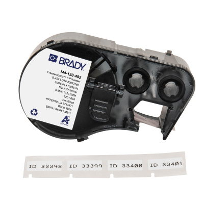 Brady M4-130-492 / 170779, 20.96 mm, Polyester, testo nera / sfondo bianco