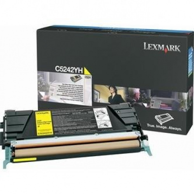 Lexmark C5242YH giallo (yellow) toner originale