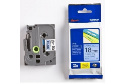 Brother TZ-541 / TZe-541, 18mm x 8m, testo nera / sfondo blu, nastro originale