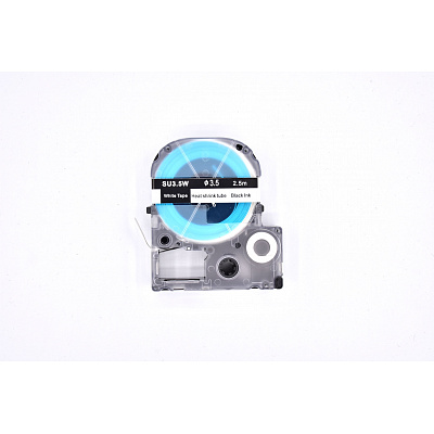 Epson LK-4WBA3 / SU35W, 3mm x 2,5m, testo nera / sfondo bianco, nastro termicoretraibile compatibile