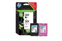 HP 301 N9J72AE nero/colore (black/color) cartuccia originale, scaduto