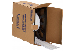 Brady LSZH-375-2-WT / 141242, etichette, THT Low Smoke Halogen Free Permasleeve Wire Marking Sleeves, 50.80 mm x 16.40 mm