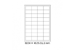 Etichette autoadesive 48,5 x 31,2 mm, 36 etichette, A4, 100 fogli