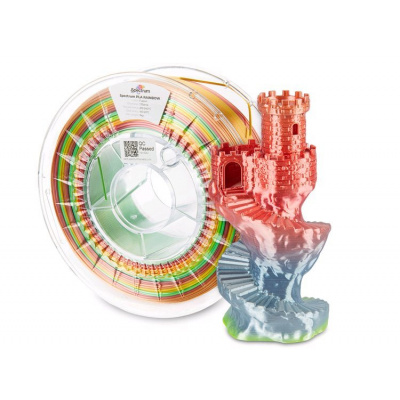Spectrum 81016 3D filamento, PLA Silk Rainbow, 1,75mm, 1000g, Multicolore (Fusion)
