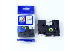 Nastro compatibile con Brother HSe-241, 17,7mm x 1,5m, testo nera / sfondo bianco