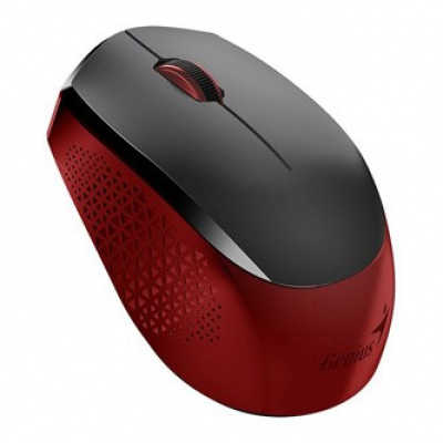 Genius Mouse NX-8000S 31030025401, 1600DPI, 2.4 [GHz], ottica, 3sp\., senza fili USB, nero-rosso, AA