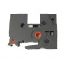 Nastro compatibile con Brother TZ-FA4R / TZe-FA4R, 18 mm x 3m, testo rossa / sfondo bianco, per stirare