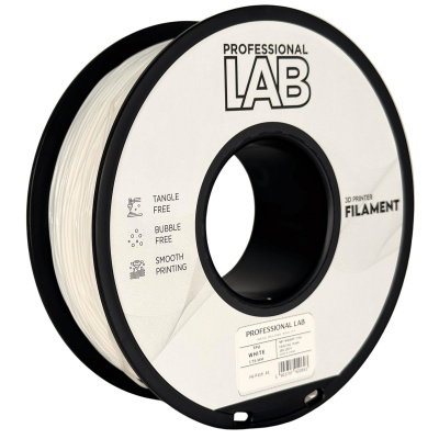 Professional Lab FG-P119-E1, 3D filamento, TPU 95A, 1,75mm, 1000g, Bianco (White)