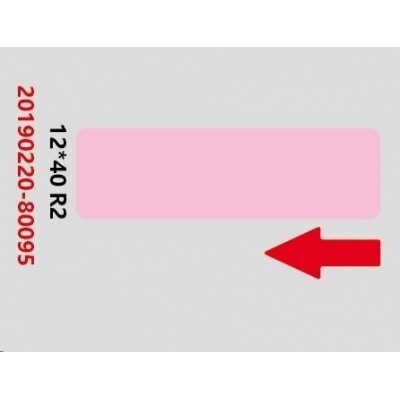 Niimbot štítky RP 12x40mm 155ks Pink pro D11 a D110