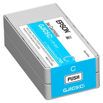 Epson GJIC5(Y) C13S020564 per ColorWorks, ciano (cyan) cartuccia originale