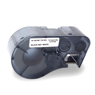 Brady MC-750-595-WT-BK / 143372, Labelmaker Tape, 19.05 mm x 7.62 m, testo nera / sfondo bianco, nastro compatibile