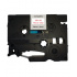 Nastro compatibile con Brother TZ-152 / TZe-152, 24mm x 8m, testo rossa / nastro trasparente