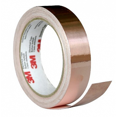 3M 1181 Nastro adesivo conduttivo in rame, spessore 0,066 mm 9 mm x 16,5 m