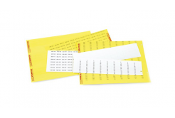 Partex štítky PF-10021KT49, 4,6 x 21 mm, žluté-bílé, 594 ks, A4, 1 list