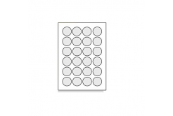 Etichette autoadesive 40 mm, 24 etichette, A4, 100 fogli, rotondo