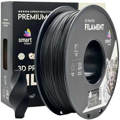 Smart Print FG-S46-E1, 3D filamento, PLA+, 1,75mm, 1000g, Nero (Black)