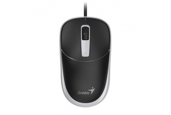Mouse cablato, Genius DX-123, nero-grigio, ottico, 1200 DPI