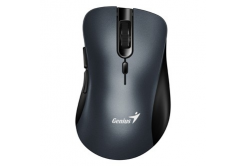 Mouse senza fili, Genius Ergo 8100S 31030040401, grigio metallizzato, ottica, 1600DPI