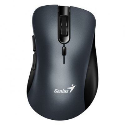 Mouse senza fili, Genius Ergo 8100S 31030040401, grigio metallizzato, ottica, 1600DPI