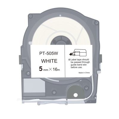 Max LM-505W, 5mm x 16m, bianco nastro compatibile