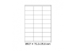 Etichette autoadesive 70 x 35 mm, 24 etichette, A4, 100 fogli