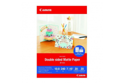 Canon Matte Photo Paper MP-101D 4076C006, 240 g/m2, 7x10cm, 20pz, opaco, getto d'inchiostro, bianco, carta fotografica