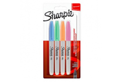Sharpie 2065402, marcatore Fine, mix di colori, 4pz, 0.9mm, permanente, blistr