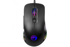 Marvo Mouse M508, 3200DPI, ottico, 6sp\., wired USB, nero, gaming, retroilluminato